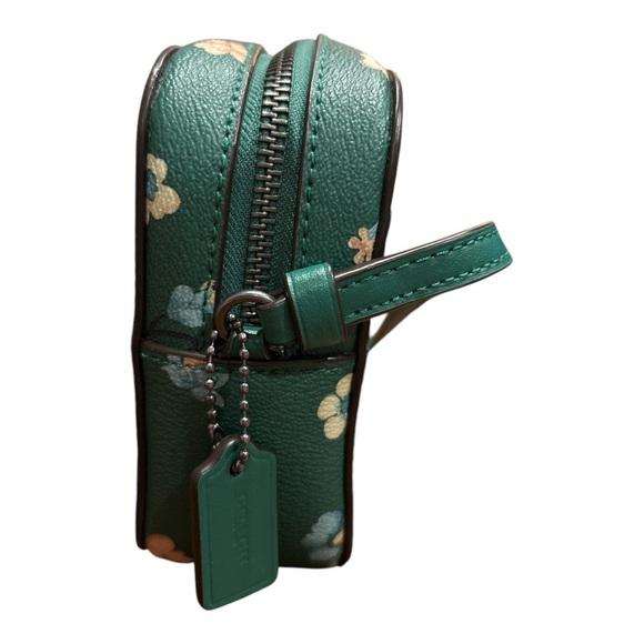 Coach mini camera bag & compact wallet mystical floral print on green. P 14 - Picture 10 of 16